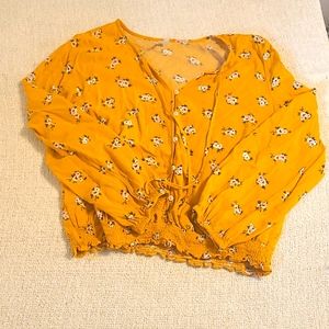 MUDD- Long Sleeve Blouse- XXL- Mustard